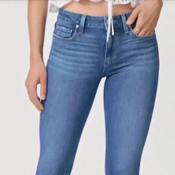 PAIGE Verdugo Ankle Mid Rise Skinny Jeans. Size 26 - Picture 1 of 14